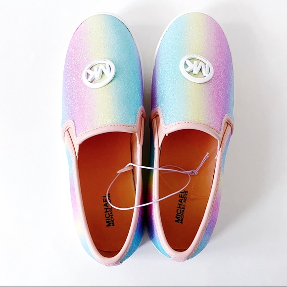 Michael Kors Pastel Glitter Ombré Slip On Sneakers - Picture 6 of 8